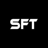 sft letra logo diseño, inspiración para un único identidad. moderno elegancia y creativo diseño. filigrana tu éxito con el sorprendentes esta logo. vector