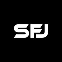 SFJ Letter Logo Design, Inspiration for a Unique Identity. Modern Elegance and Creative Design. Watermark Your Success with the Striking this Logo. vector