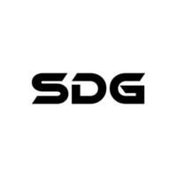 SDG Letter Logo Design, Inspiration for a Unique Identity. Modern Elegance and Creative Design. Watermark Your Success with the Striking this Logo. vector