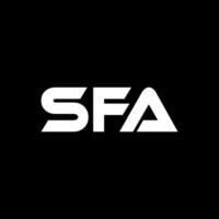 SFA Letter Logo Design, Inspiration for a Unique Identity. Modern Elegance and Creative Design. Watermark Your Success with the Striking this Logo. vector