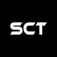 SCT Letter Logo Design, Inspiration for a Unique Identity. Modern Elegance and Creative Design. Watermark Your Success with the Striking this Logo. vector