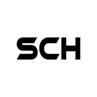 SCH Letter Logo Design, Inspiration for a Unique Identity. Modern Elegance and Creative Design. Watermark Your Success with the Striking this Logo. vector