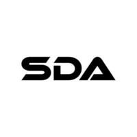 SDA Letter Logo Design, Inspiration for a Unique Identity. Modern Elegance and Creative Design. Watermark Your Success with the Striking this Logo. vector