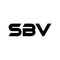 SBV Logo Design, Inspiration for a Unique Identity. Modern Elegance and Creative Design. Watermark Your Success with the Striking this Logo. vector