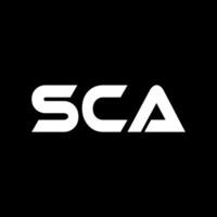 SCA Letter Logo Design, Inspiration for a Unique Identity. Modern Elegance and Creative Design. Watermark Your Success with the Striking this Logo. vector