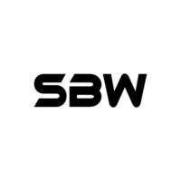 SBW Logo Design, Inspiration for a Unique Identity. Modern Elegance and Creative Design. Watermark Your Success with the Striking this Logo. vector