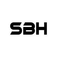 sbh logo diseño, inspiración para un único identidad. moderno elegancia y creativo diseño. filigrana tu éxito con el sorprendentes esta logo. vector