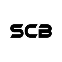 SCB Letter Logo Design, Inspiration for a Unique Identity. Modern Elegance and Creative Design. Watermark Your Success with the Striking this Logo. vector