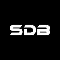 SDB Letter Logo Design, Inspiration for a Unique Identity. Modern Elegance and Creative Design. Watermark Your Success with the Striking this Logo. vector