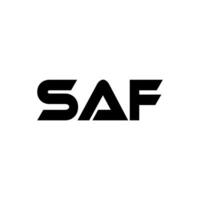 SAF Logo Design, Inspiration for a Unique Identity. Modern Elegance and Creative Design. Watermark Your Success with the Striking this Logo. vector