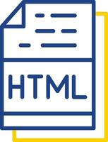 Html File Format Vector Icon Design