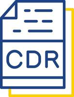 Cdr File Format Vector Icon Design