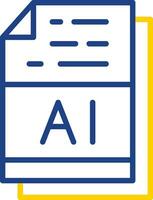 AI File Format Vector Icon Design