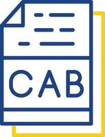 CAB File Format Vector Icon Design