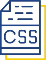 Css File Format Vector Icon Design