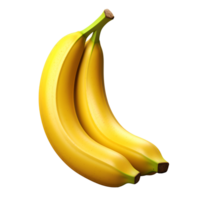 AI Generative Banana No Background Image Applicable to any context Perfect for print on demand merchandise png