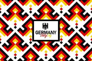 German Unity Day seamless pattern with the Germany flag colors, unity day background vector
