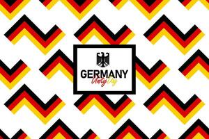 German Unity Day seamless pattern with the Germany flag colors, unity day background vector