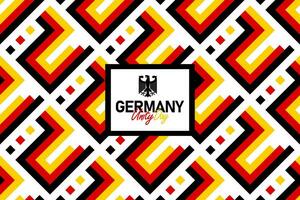 German Unity Day seamless pattern with the Germany flag colors, unity day background vector
