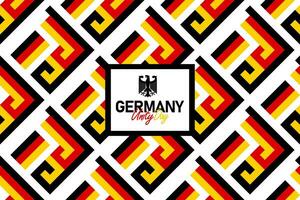 German Unity Day seamless pattern with the Germany flag colors, unity day background vector