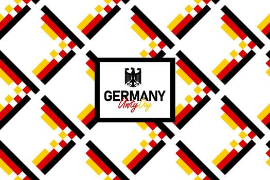German Unity Day seamless pattern with the Germany flag colors, unity day background vector