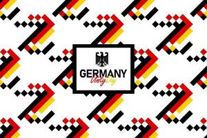 German Unity Day seamless pattern with the Germany flag colors, unity day background vector