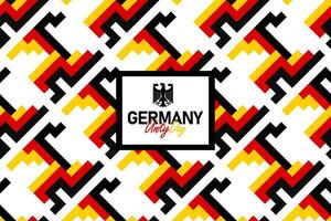 German Unity Day seamless pattern with the Germany flag colors, unity day background vector