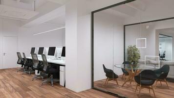 From Dull to Dynamic Simple Office Interior Design Tips That Work 3D rendering photo