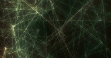 Abstract green energy lines triangles magical bright glowing futuristic hi-tech background photo