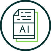 AI File Format Vector Icon Design