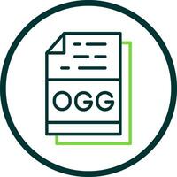 Ogg File Format Vector Icon Design