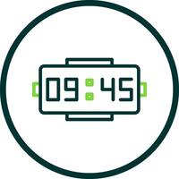 Digital clock Vector Icon Design
