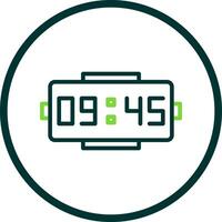 Digital clock Vector Icon Design