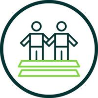 Crossing Vector Icon Design