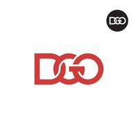 Letter DGO Monogram Logo Design vector