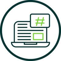 Hashtag Vector Icon Design