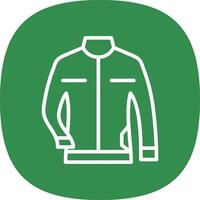 Leather jacket Vector Icon Design