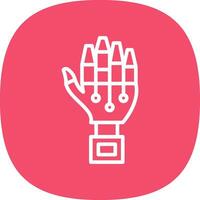 Robot hand Vector Icon Design
