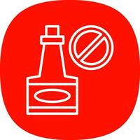 Alcohol ban Vector Icon Design