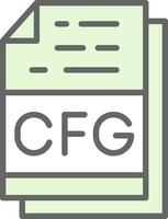 Cfg File Format Vector Icon Design