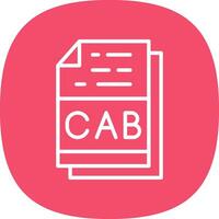 CAB File Format Vector Icon Design