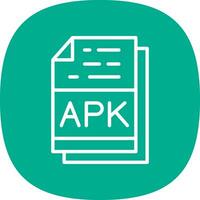 APK File Format Vector Icon Design