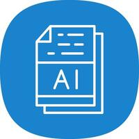 AI File Format Vector Icon Design