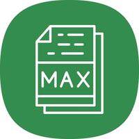 max archivo formato vector icono diseño