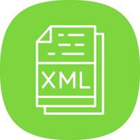 Xml File Format Vector Icon Design