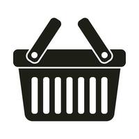 Shopping basket icon - vector illustration