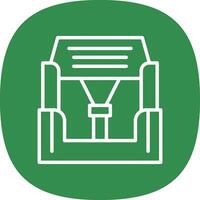 Car seat Vector Icon Design