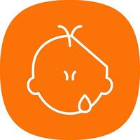 Crying Vector Icon Design