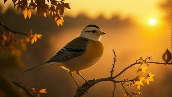 ai generado. ai generativo - singular elegancia - un cautivador aviar encuentro en de la naturaleza destacar foto