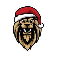 Lion Christmas Design Vectorv vector